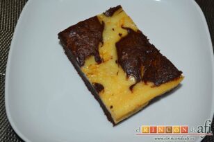 Brownie cheesecake, sugerencia de presentación