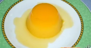 Flan de naranja sin huevos ni horno