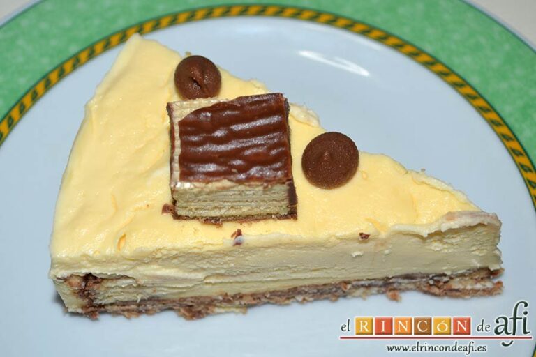 Cheesecake de ambrosías Tirma, sugerencia de presentación