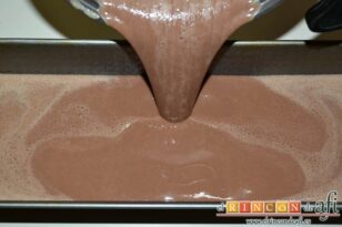 Puding de chocolate, volcar en el molde