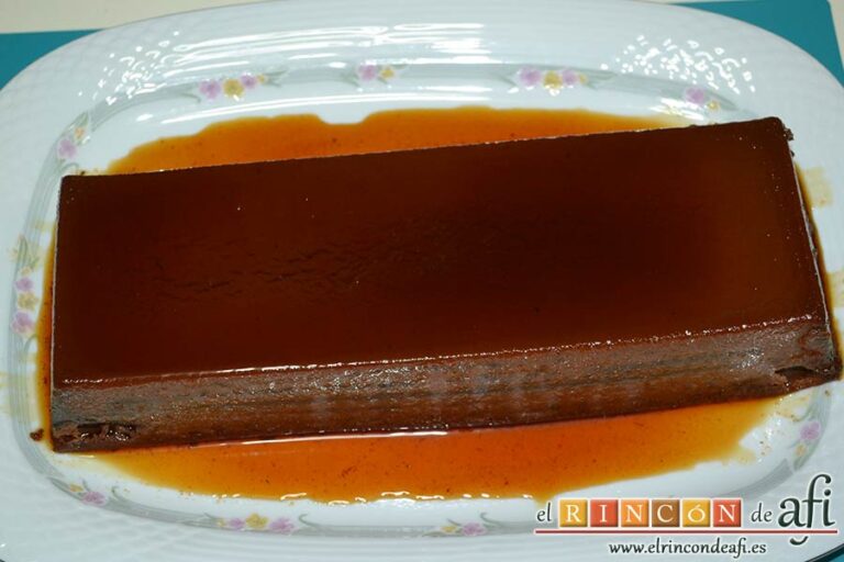 Puding de chocholate, listo para comer