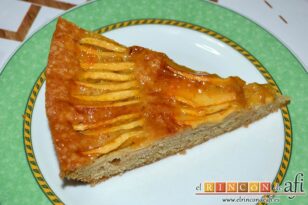 Tarta de manzana de Lucana, sugerencia de presentación