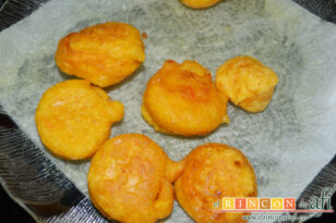 Buñuelos de calabaza valencianos, receta paso a paso