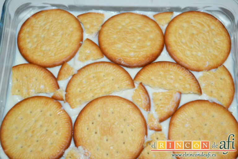 Postre de galletas con leche condensada y limón, paso a paso