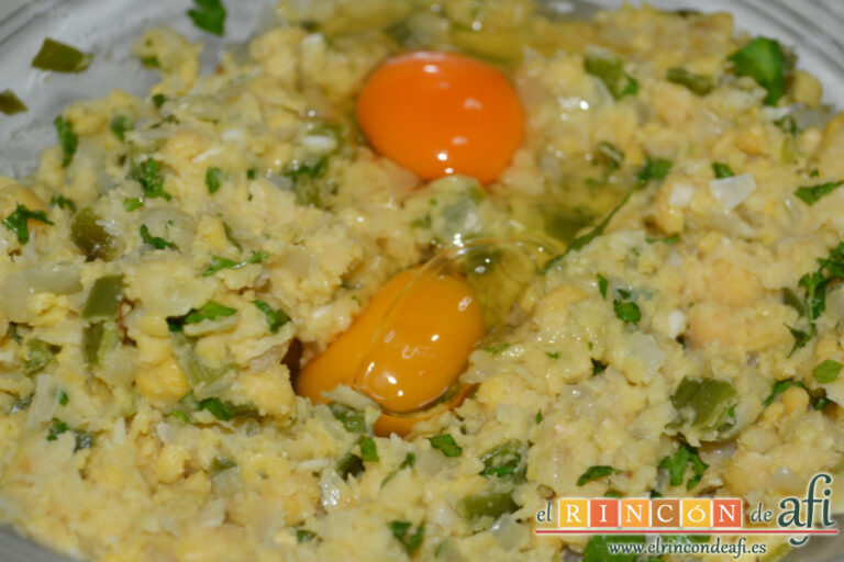 Tortitas de garbanzos, receta paso a paso