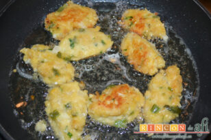 Tortitas de garbanzos, receta paso a paso