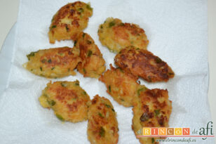 Tortitas de garbanzos, receta paso a paso