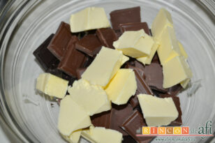 Bizcocho borracho de chocolate, receta paso a paso
