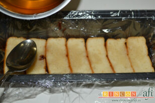 Bizcocho borracho de chocolate, receta paso a paso