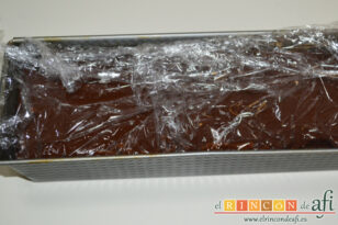 Bizcocho borracho de chocolate, receta paso a paso