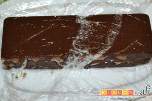 Bizcocho borracho de chocolate, receta paso a paso