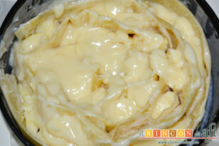 Tarta de masa filo, manzana y crema pastelera, receta paso a paso