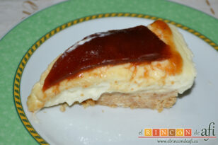 Tarta de queso y membrillo, sugerencia de presentación