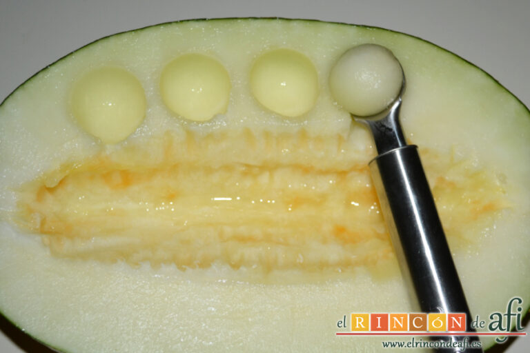 Sopa de melón, receta paso a paso