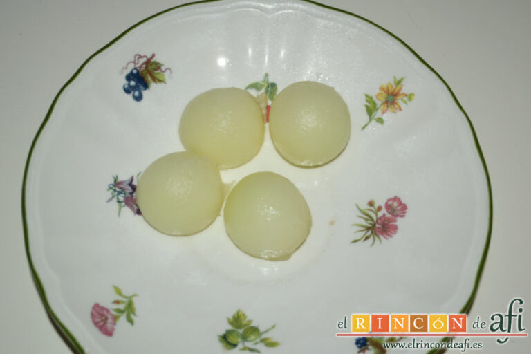 Sopa de melón, receta paso a paso