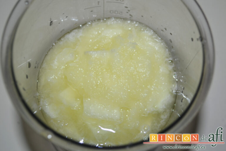 Sopa de melón, receta paso a paso