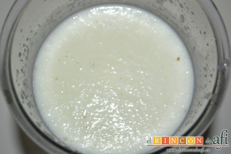 Sopa de melón, receta paso a paso