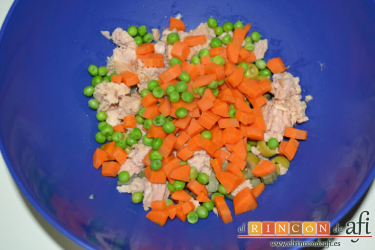 Ensaladilla Angelina, receta paso a paso