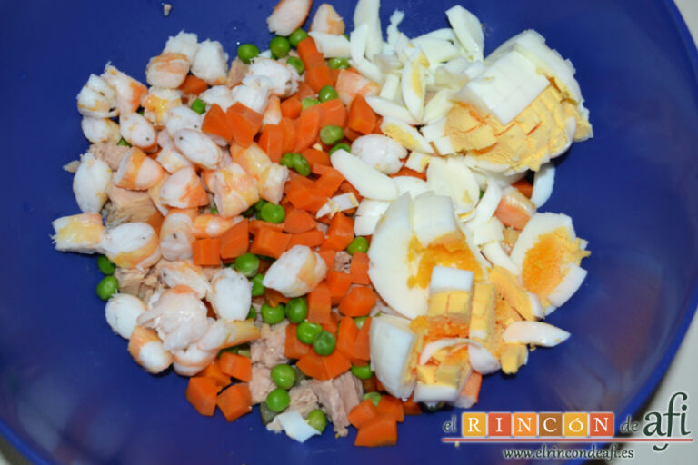 Ensaladilla Angelina, receta paso a paso