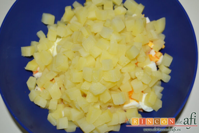 Ensaladilla Angelina, receta paso a paso