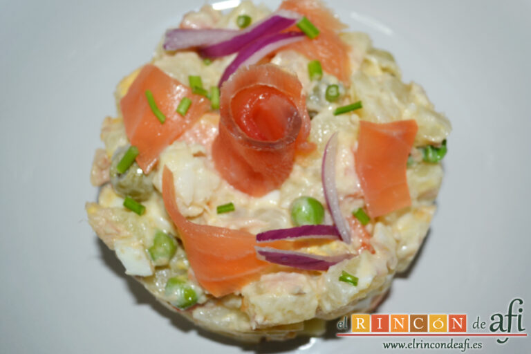 Ensaladilla Angelina, sugerencia de presentación