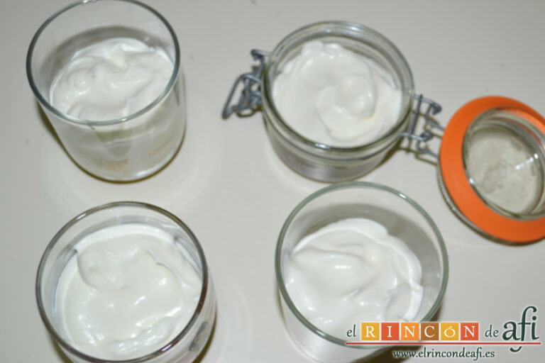 Serradura portuguesa, receta paso a paso