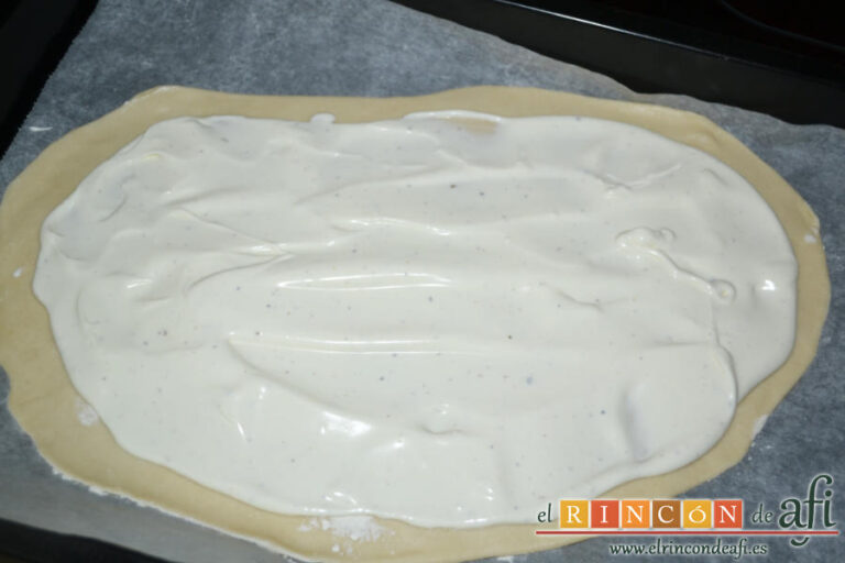 Flammkuchen o Tarte Flambée, receta paso a paso