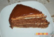 Tarta de obleas con Nutella y nata