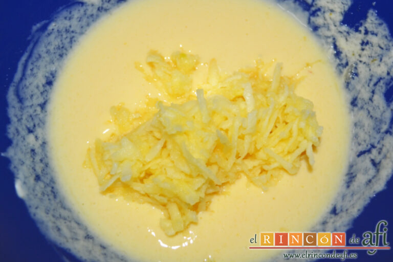 Tortitas de manzana con yogur, receta paso a paso