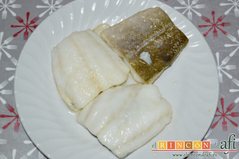 Tortilla de bacalao, receta paso a paso