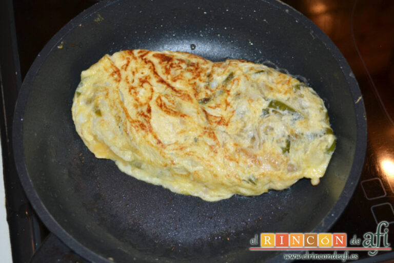 Tortilla de bacalao, receta paso a paso