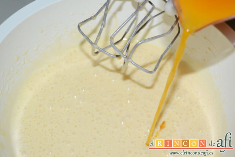 Bizcocho de mandarina, receta paso a paso