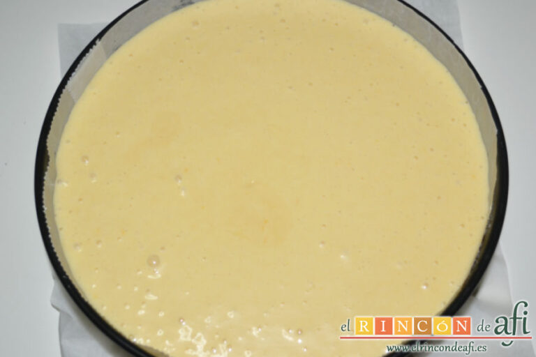 Bizcocho de mandarina, receta paso a paso