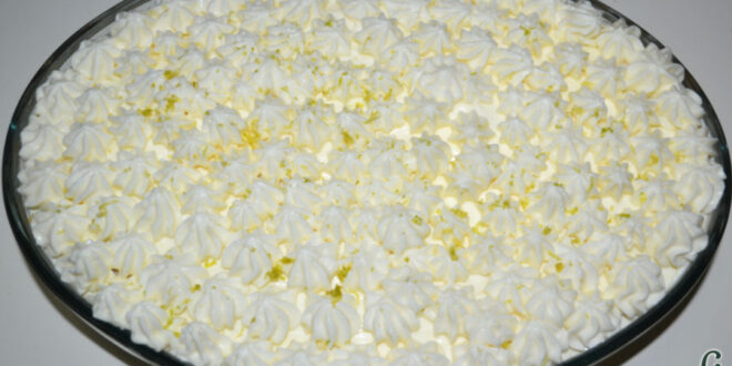 Pastel de limón y leche condensada