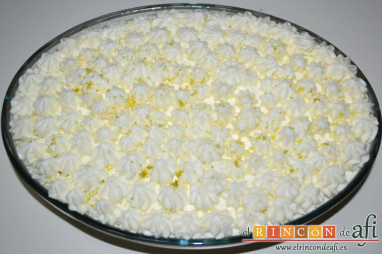 Pastel de limón y leche condensada