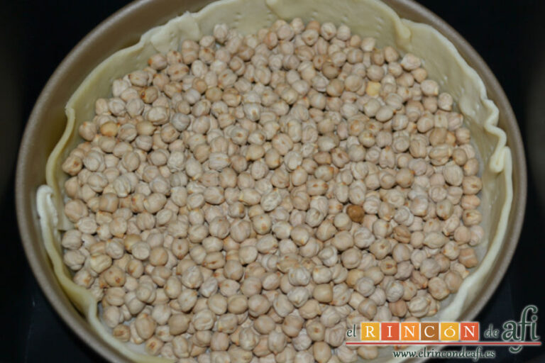 Quiche de jamón de pavo y calabacinos en airfryer, paso a paso