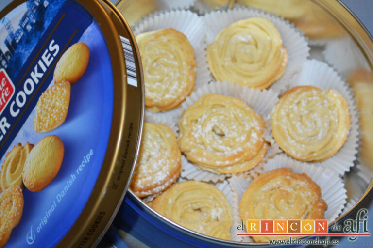 Galletas danesas, sugerencia de presentación