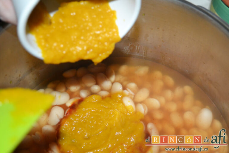 Judiones con choco, receta paso a paso
