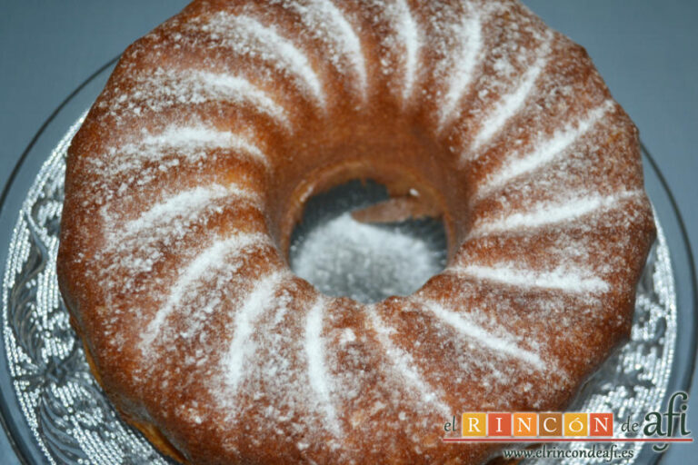 Bizcocho de yogurt 1, 2, 3 con airfryer, sugerencia de presentación