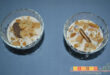 Postre de crema de yogur con frutas