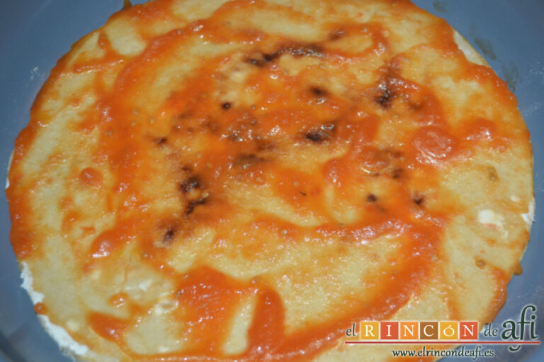 Pizza en sartén, receta paso a paso