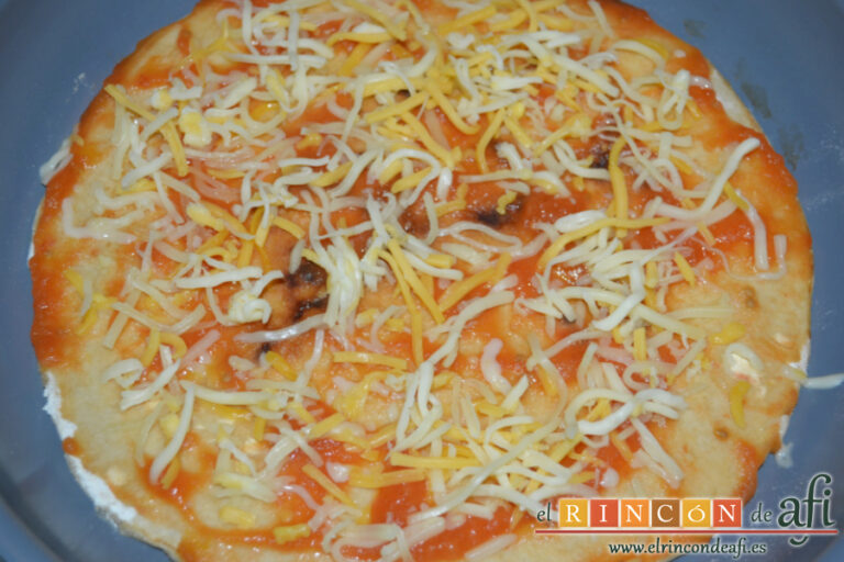 Pizza en sartén, receta paso a paso