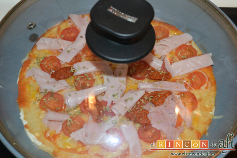 Pizza en sartén, receta paso a paso