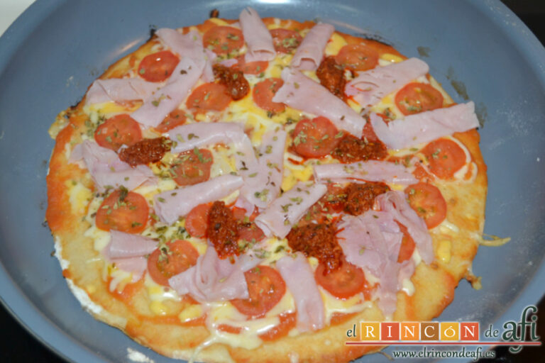 Pizza en sartén, receta paso a paso
