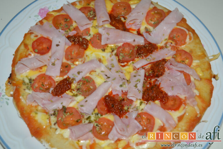 Pizza en sartén, receta paso a paso
