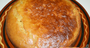 Bizcocho de manzana con leche condensada