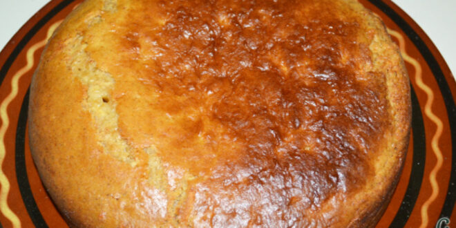 Bizcocho de manzana con leche condensada