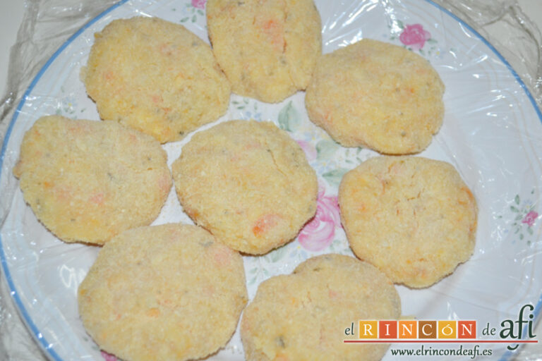 Pasteles de papa y zanahoria, receta paso a paso