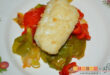 Bacalao con pimientos, sugerencia de presentación
